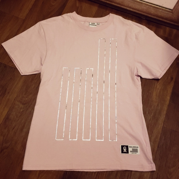 Good American Tops - 2/$25 Good American Goodies Fitted Flag Tee